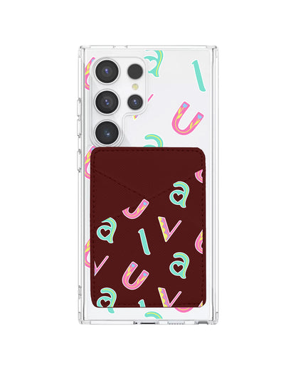Android Phone Wallet Case - Playful Monogram 6.0