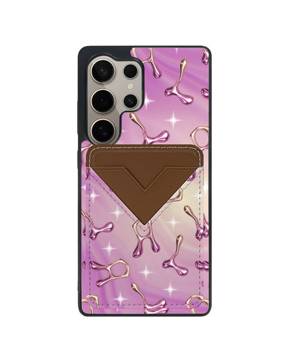 Android Avant Wallet Case - Chrome Monogram 3.0