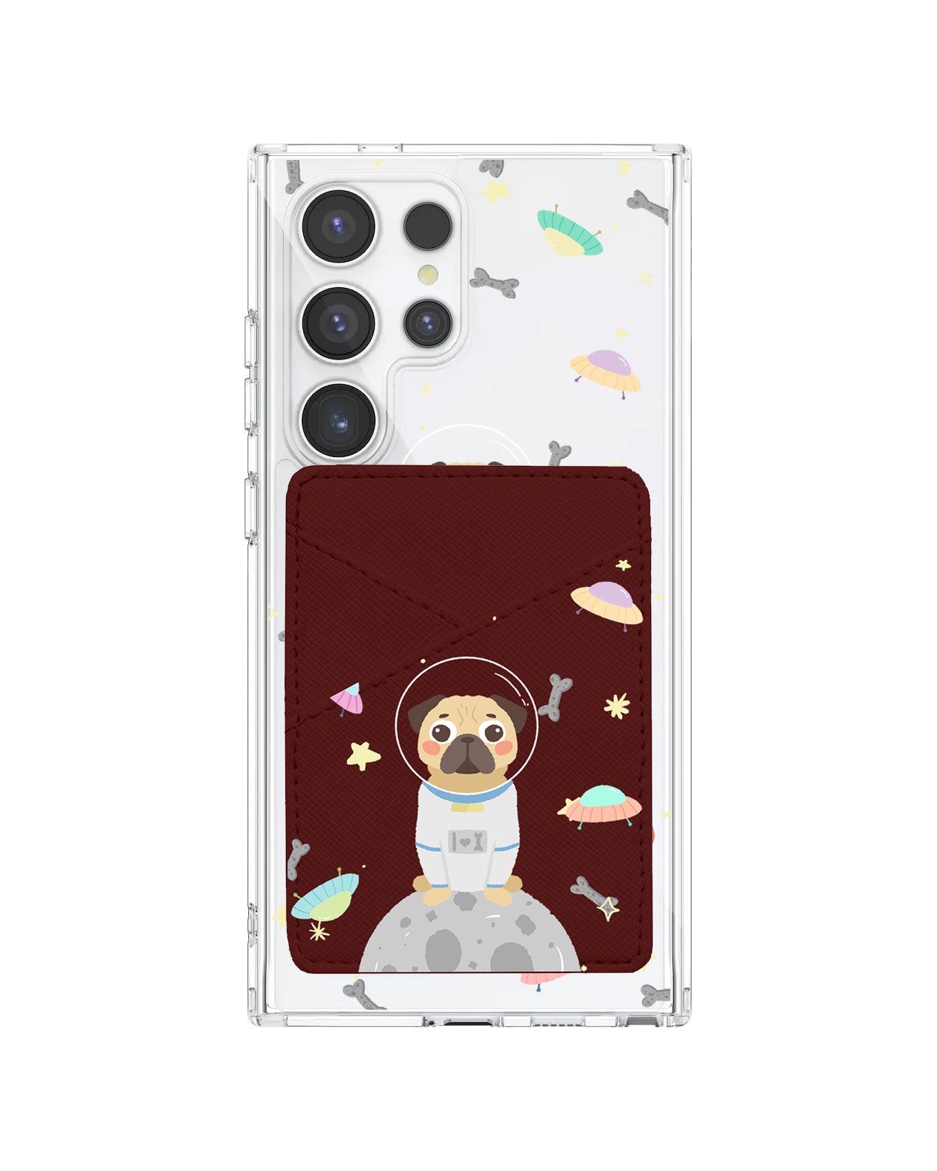 Android Phone Wallet Case - Pugstronaut
