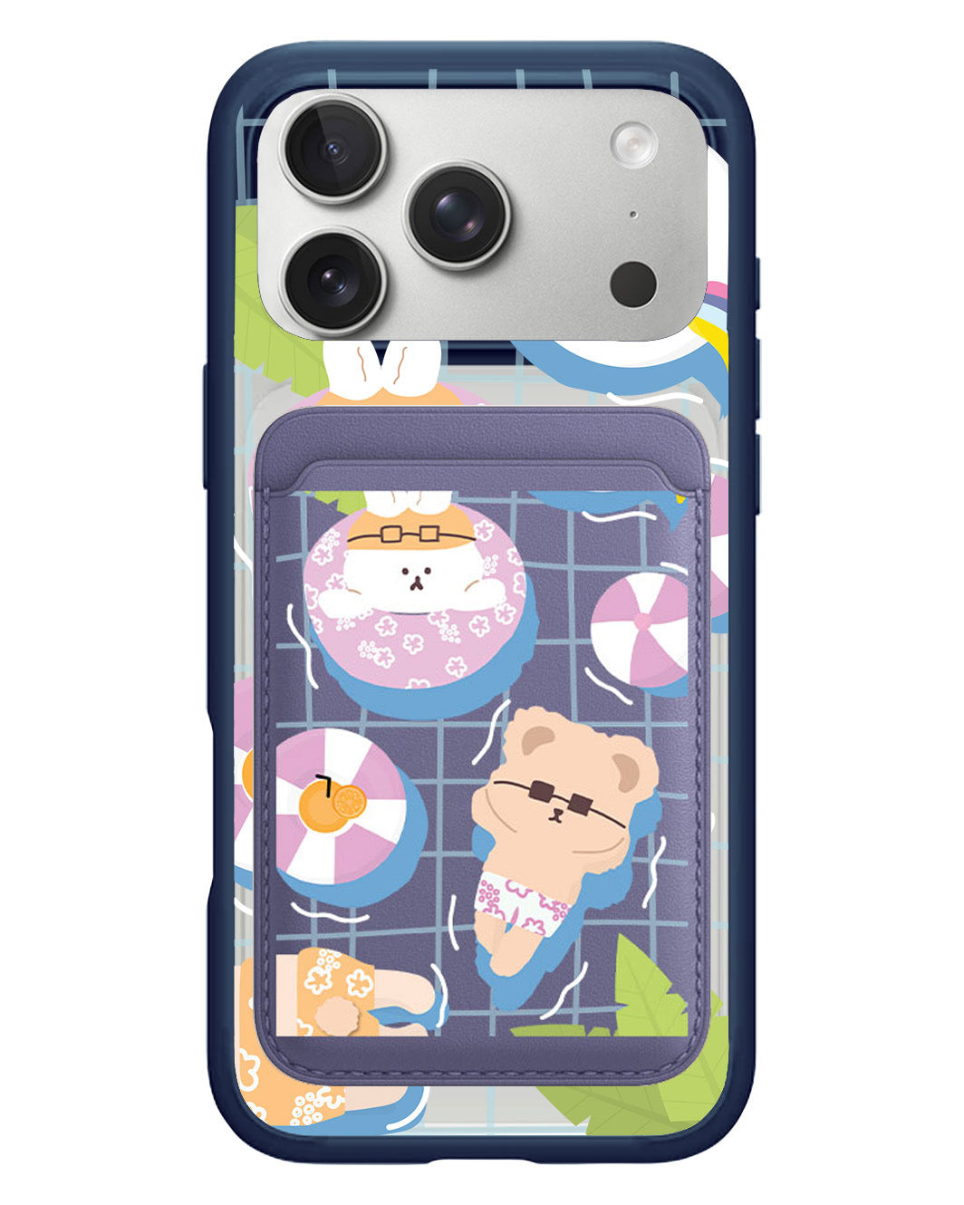 iPhone Magnetic Wallet Case - Pool Party Pink