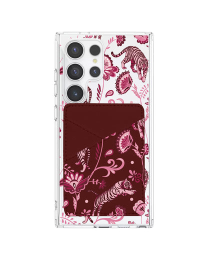 Android Phone Wallet Case - Tiger & Floral 2.0