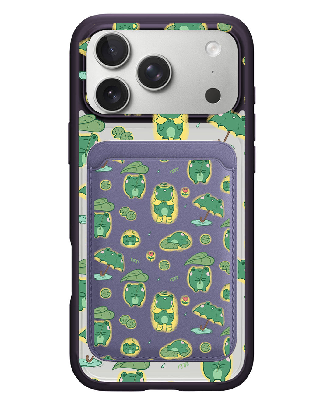iPhone Magnetic Wallet Case - Happy Rain