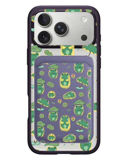 iPhone Magnetic Wallet Case - Happy Rain