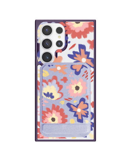 Android Magnetic Multifold Wallet - Flower Lovers