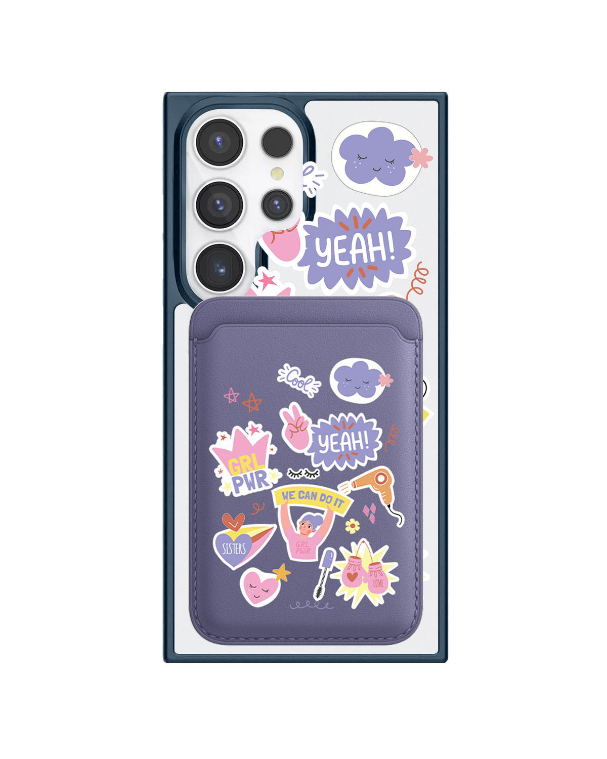 Android Magnetic Wallet Case - Girl Power Sticker Pack