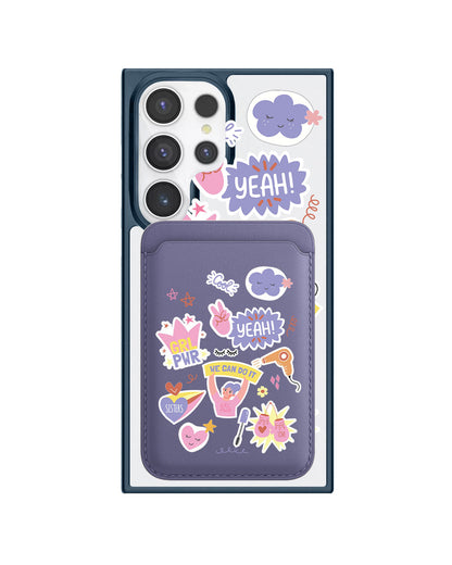 Android Magnetic Wallet Case - Girl Power Sticker Pack