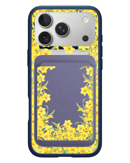 iPhone Magnetic Wallet Case - March Daffodil
