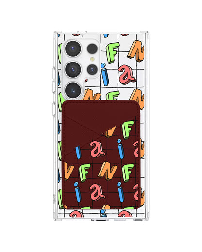 Android Phone Wallet Case - Playful Monogram