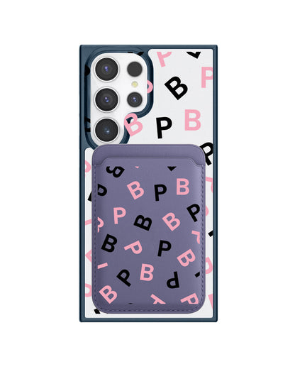 Android Magnetic Wallet Case - Blackpink Monogram