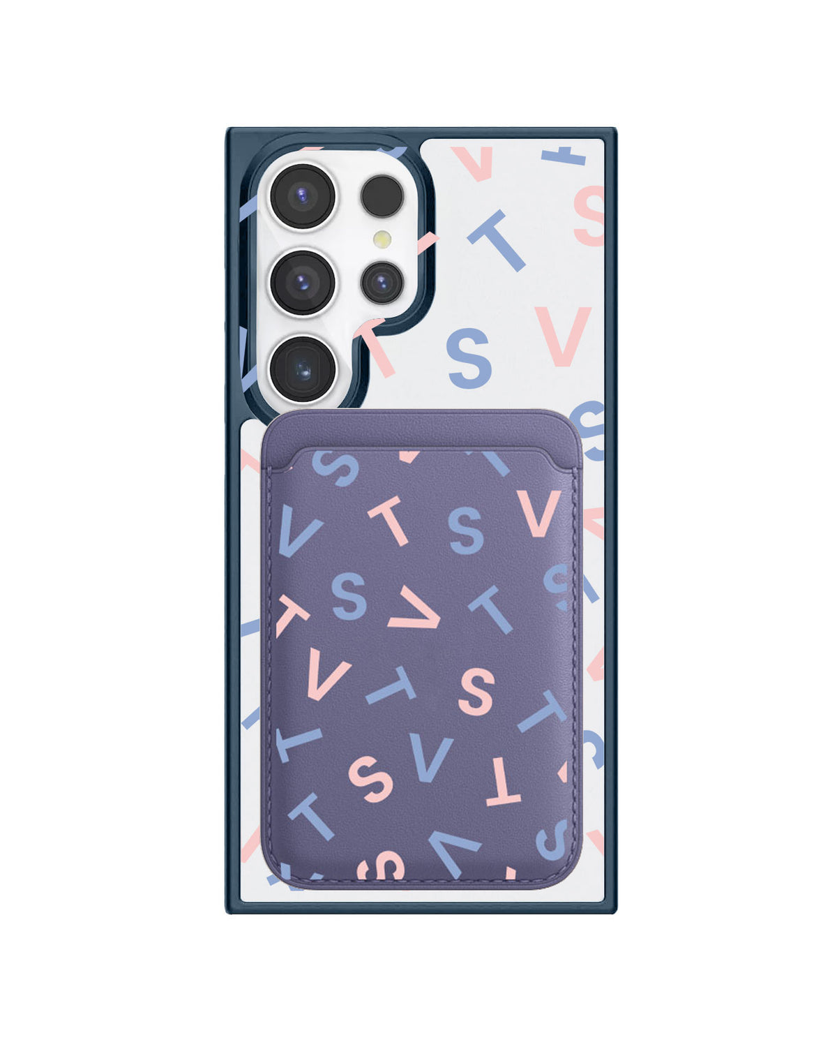 Android Magnetic Wallet Case - Seventeen Monogram