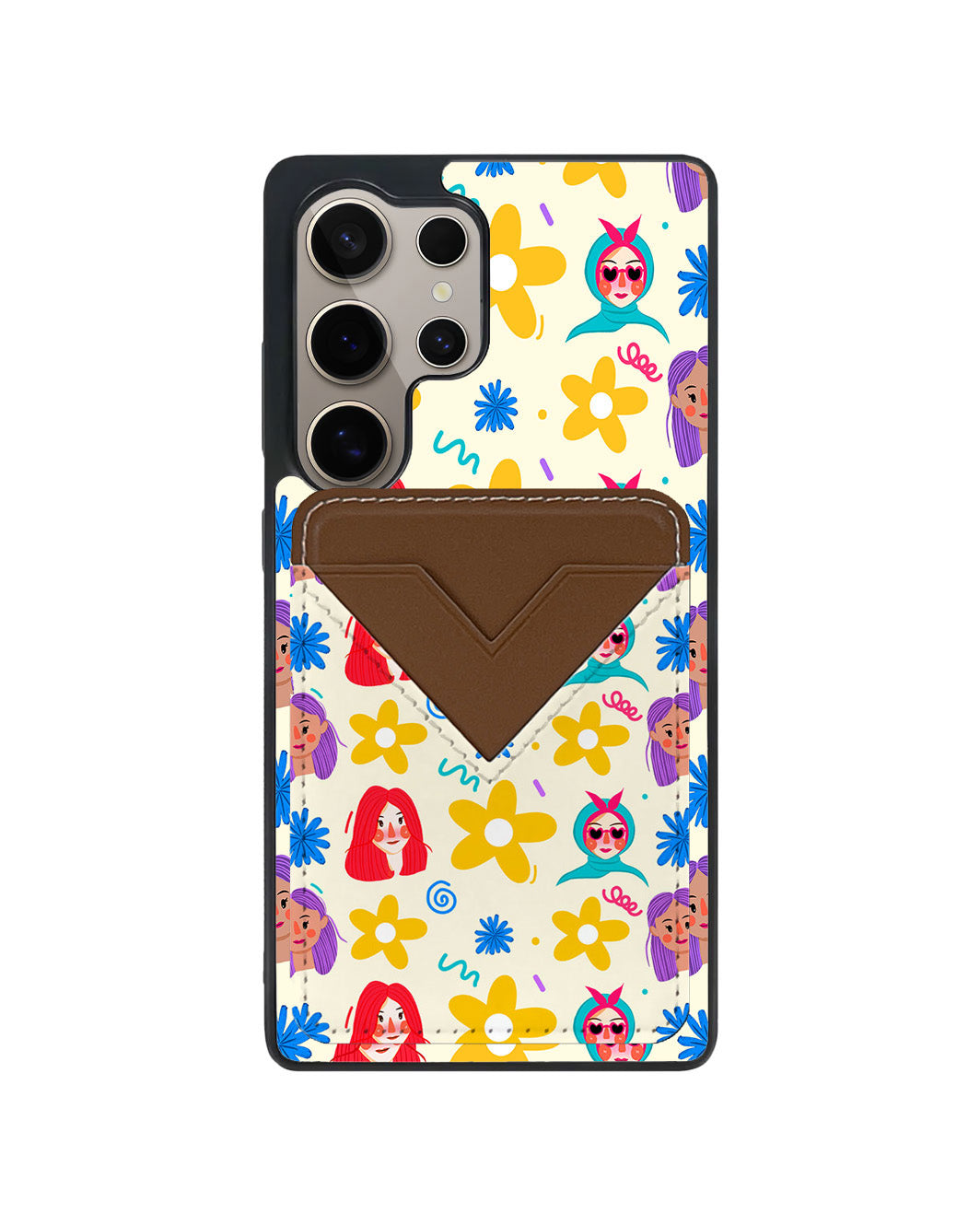 Android Avant Wallet Case - Daisy Faces