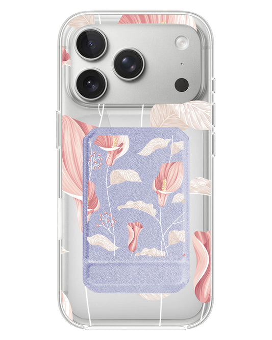 iPhone Magnetic Multifold Wallet - Easter Lily