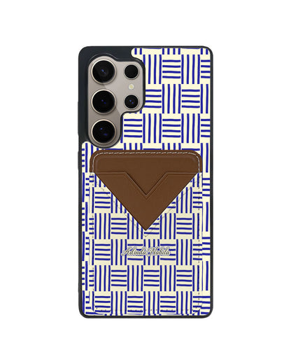 Android Avant Wallet Case - Naval Checkered