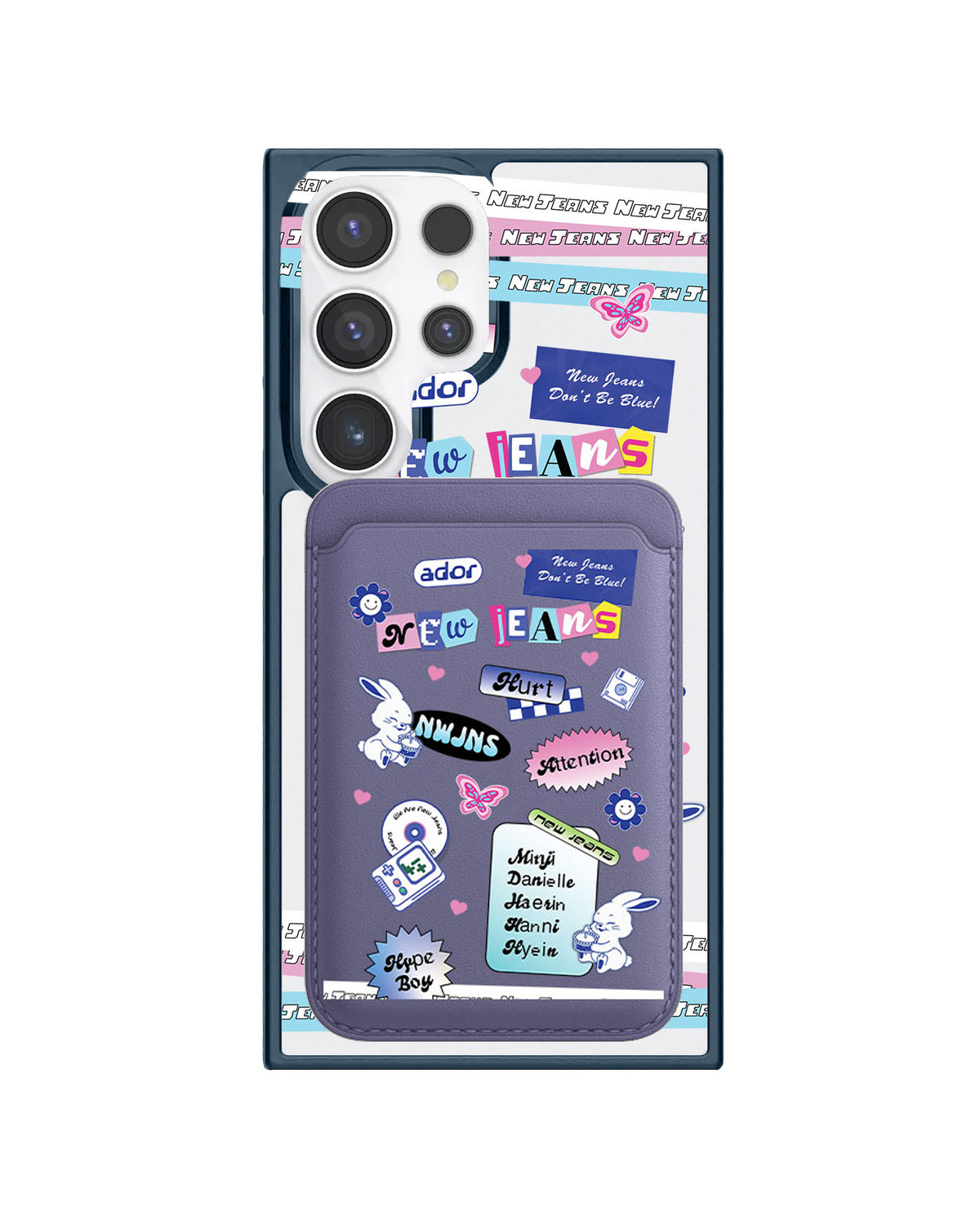 Android Magnetic Wallet Case - New Jeans Sticker