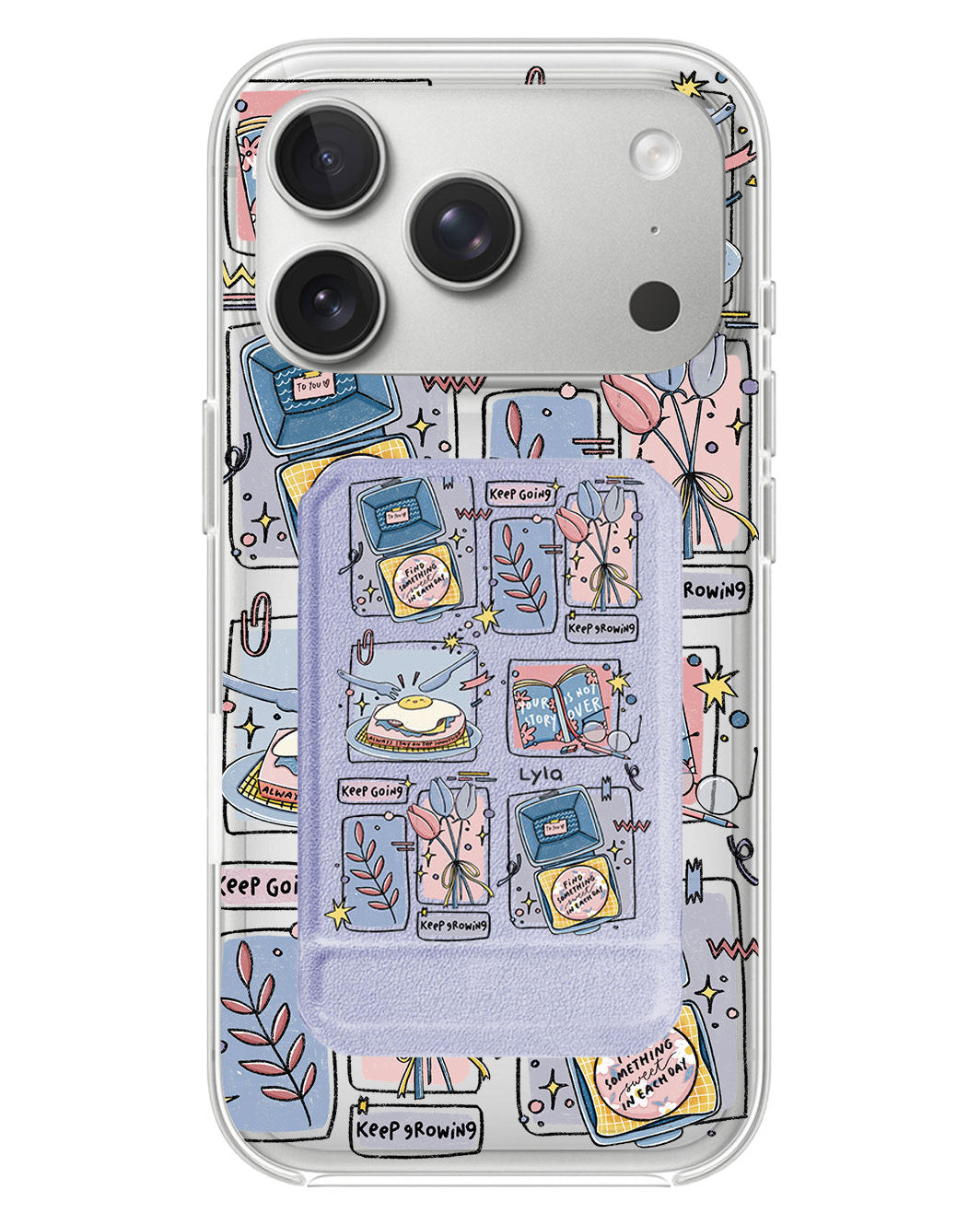 iPhone Magnetic Multifold Wallet - Grow (Sunnysidearteu)