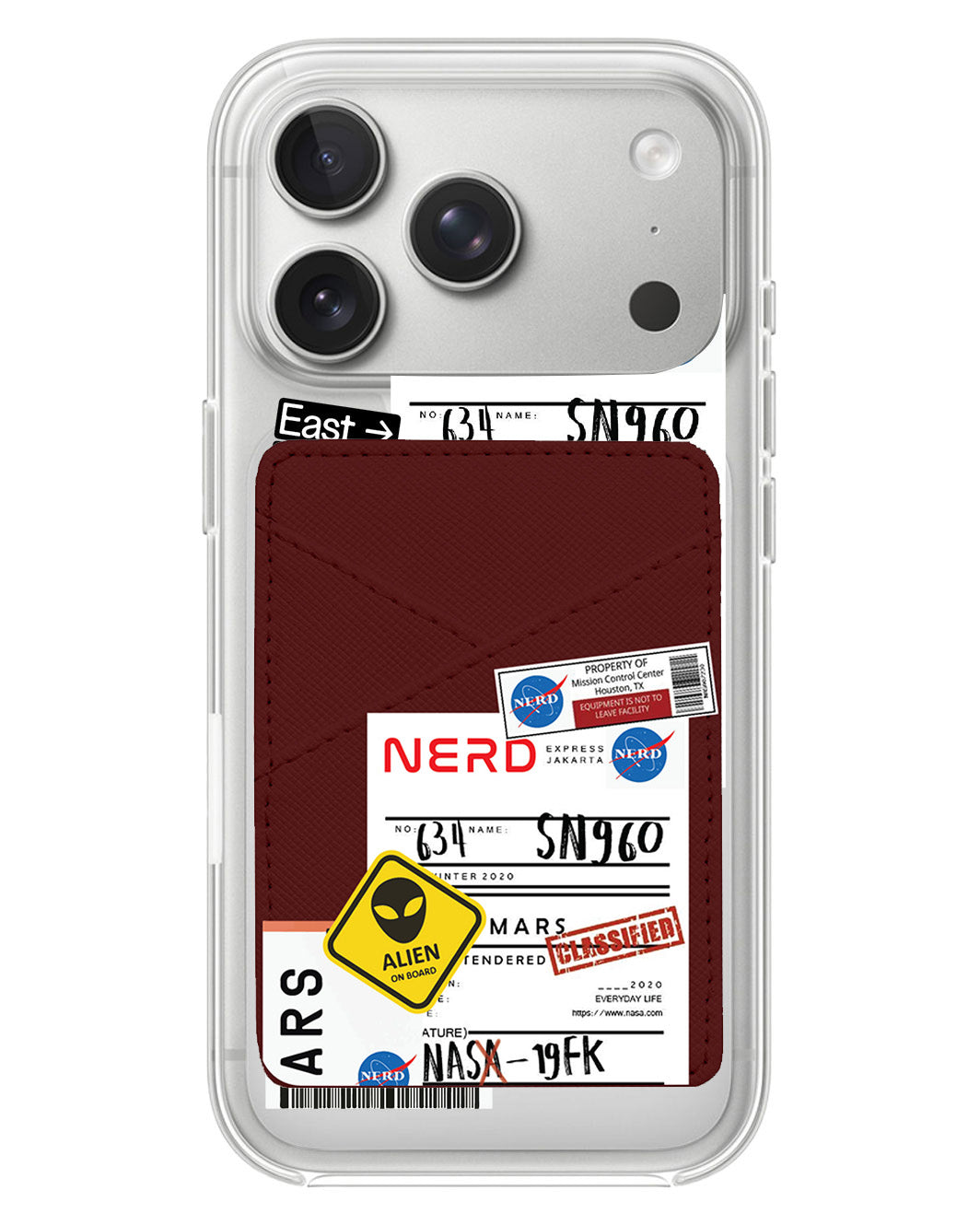 iPhone Phone Wallet Case - Ticket To Mars