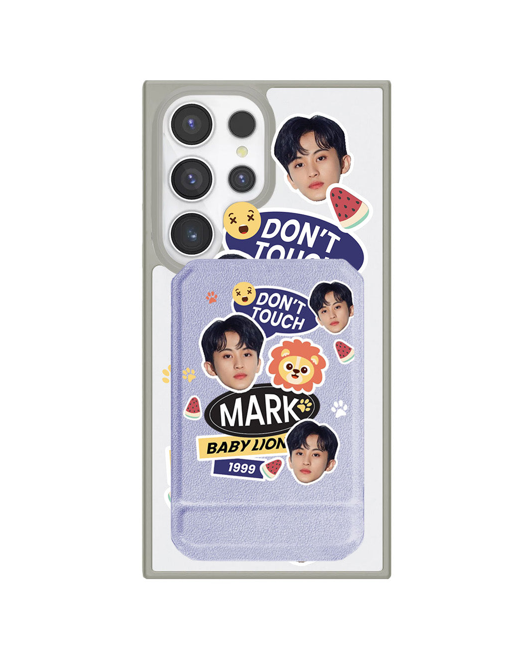 Android Magnetic Multifold Wallet - Face Grid Mark