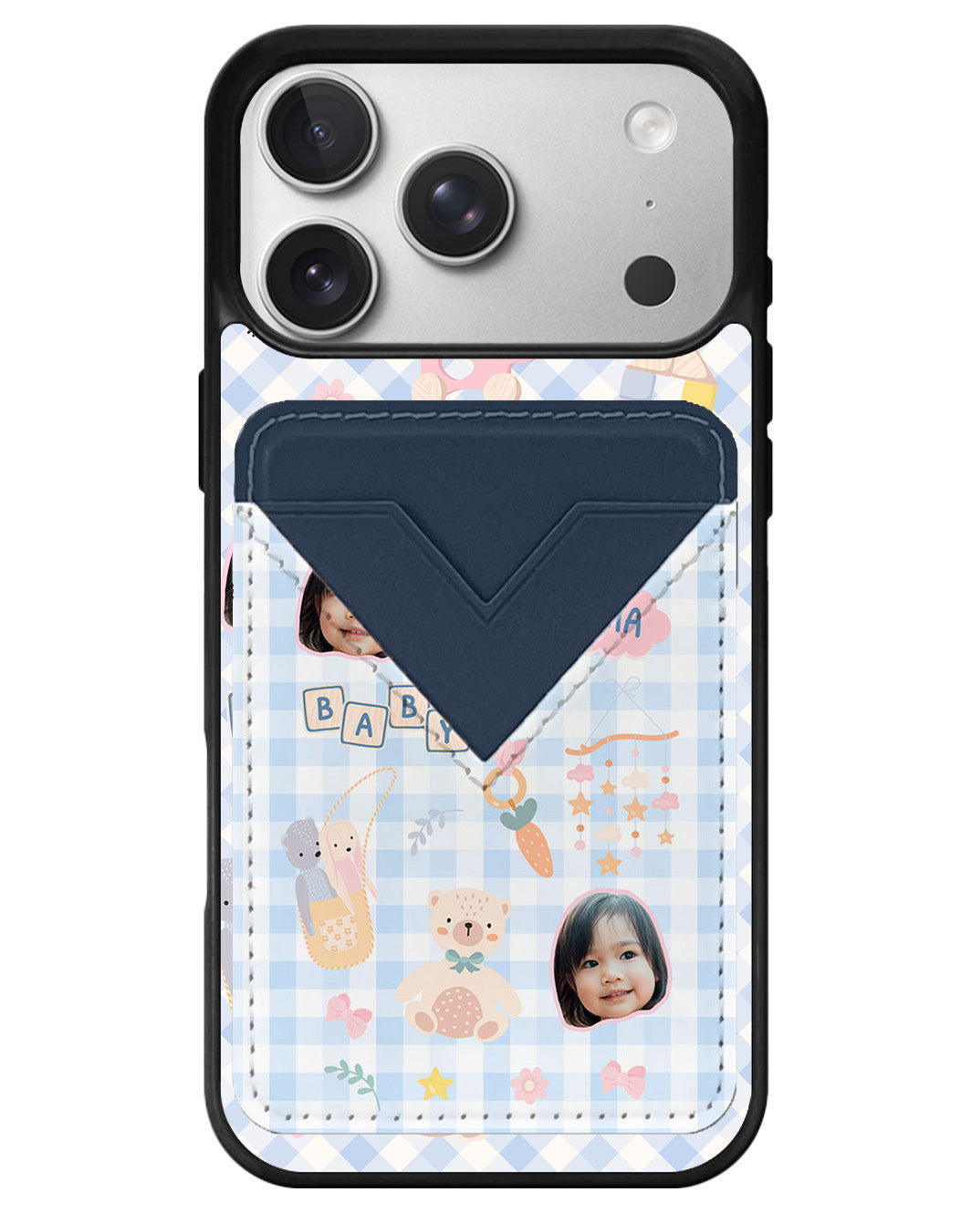 iPhone Avant Wallet Case - Face Grid Girl's Toys