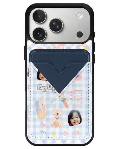 iPhone Avant Wallet Case - Face Grid Girl's Toys