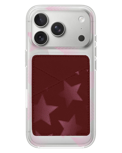 iPhone Phone Wallet Case - Pink Star