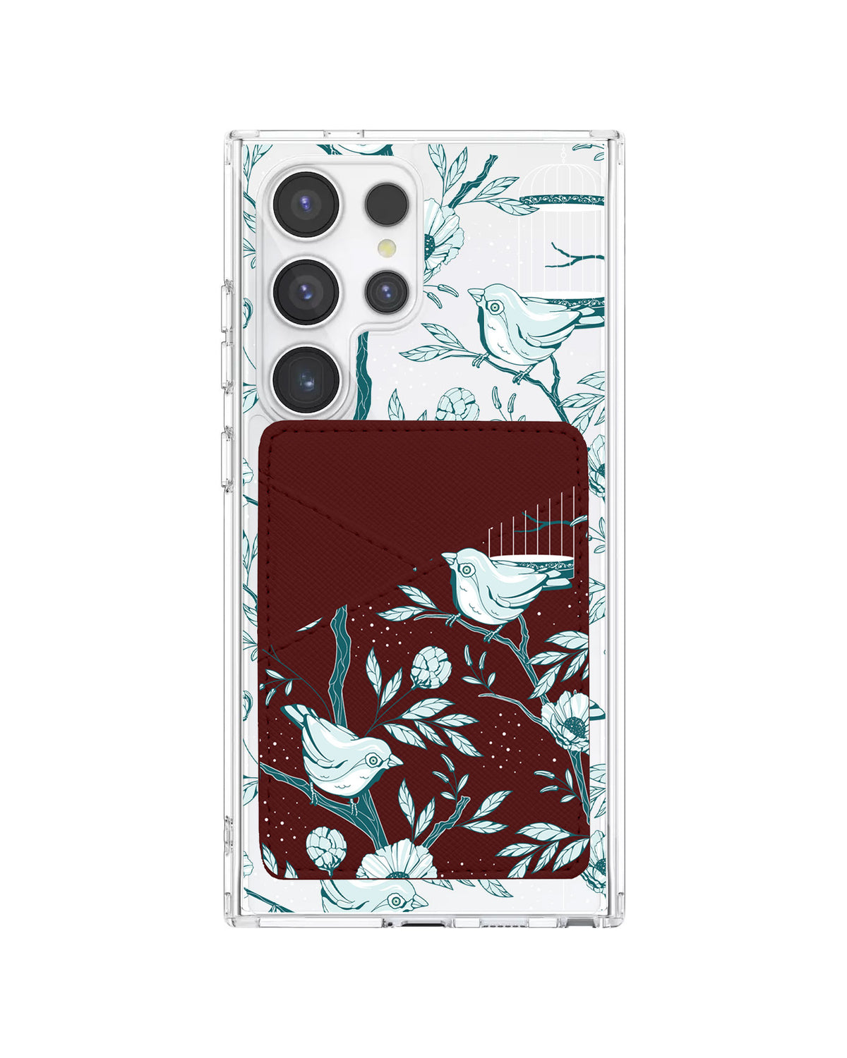 Android Phone Wallet Case - Lovebird Monochrome 6.0