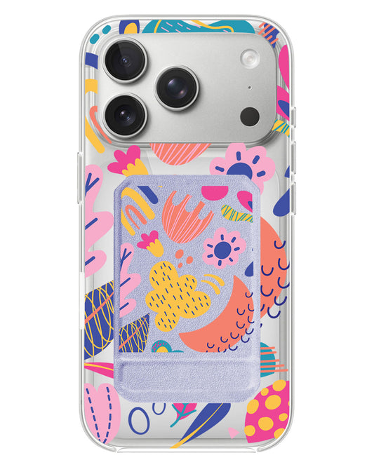 iPhone Magnetic Multifold Wallet - Florals