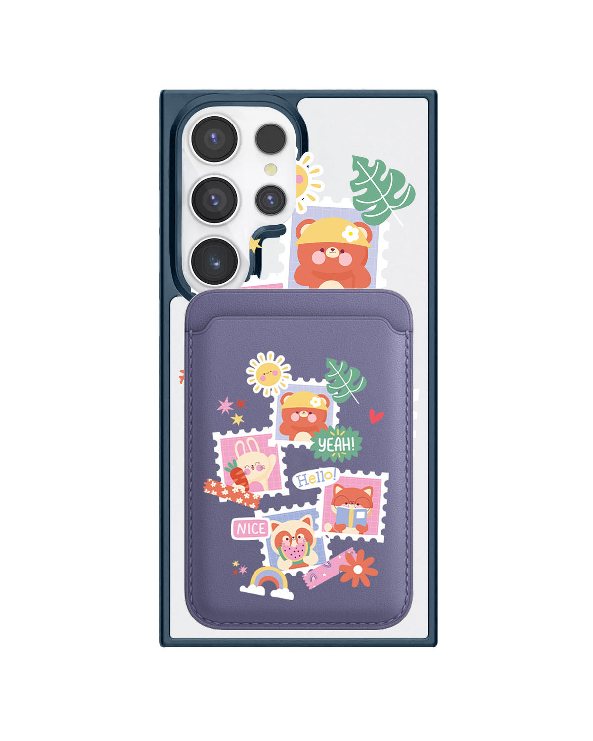 Android Magnetic Wallet Case - Animal Squad