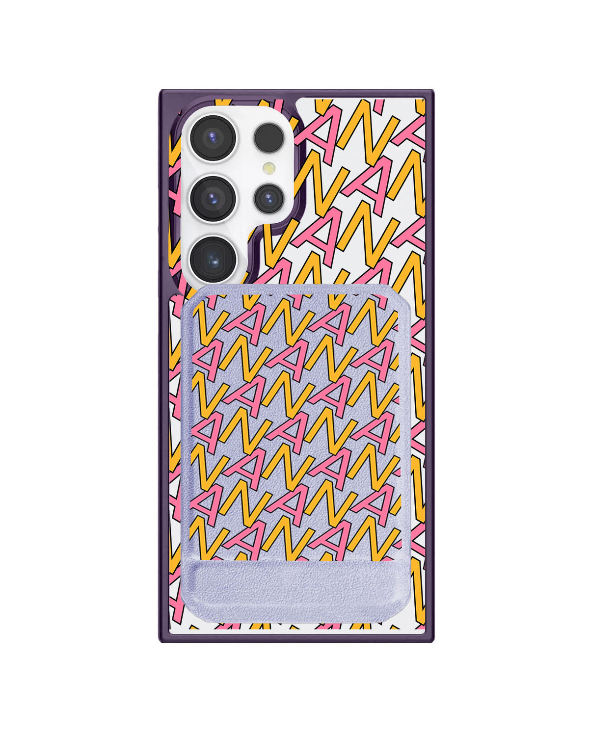 Android Magnetic Multifold Wallet - Initial Monogram 3.0