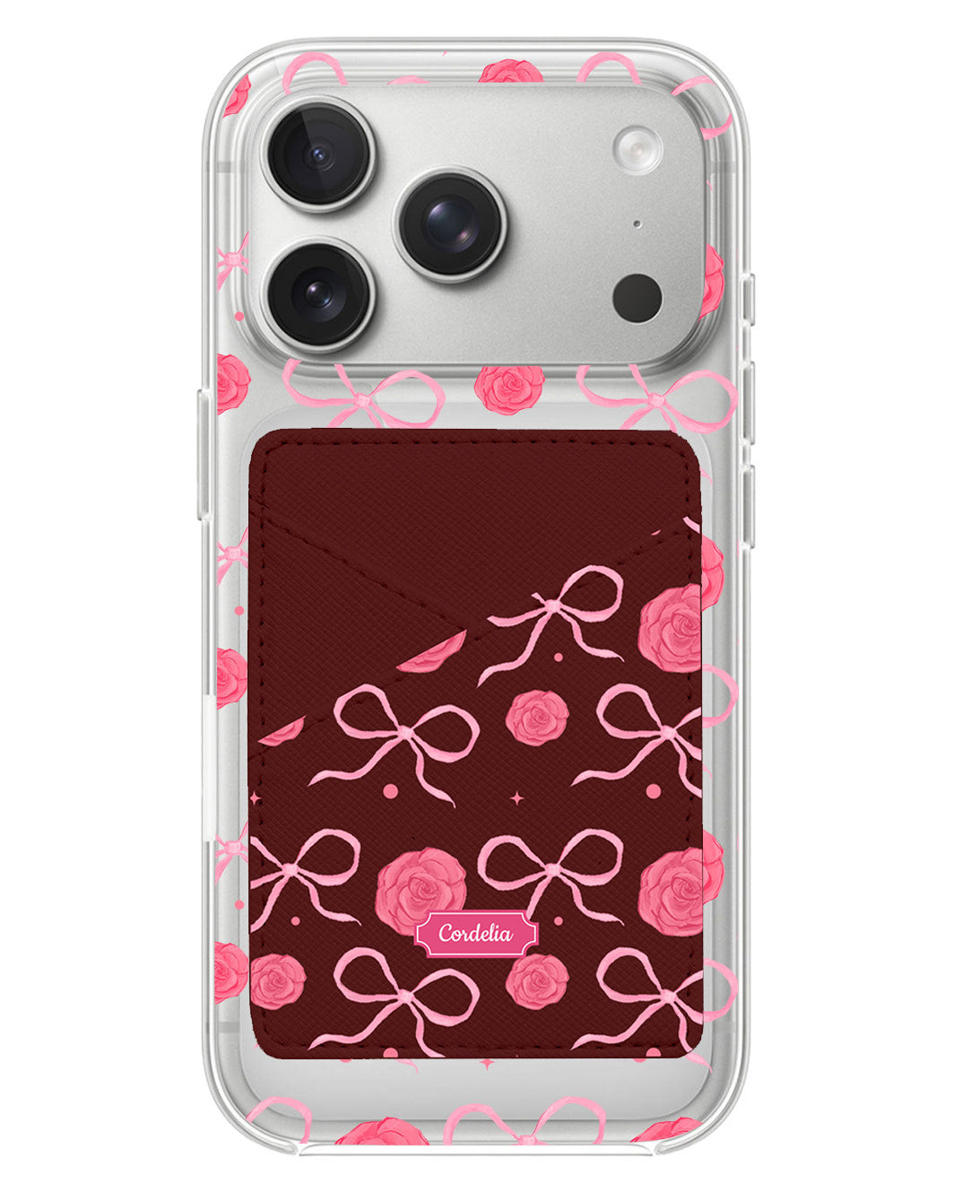 iPhone Phone Wallet Case - Coquette Rose