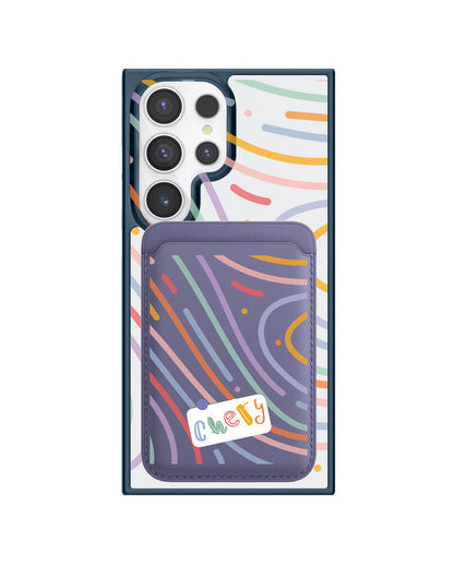 Android Magnetic Wallet Case - Doodle Monogram 2.0
