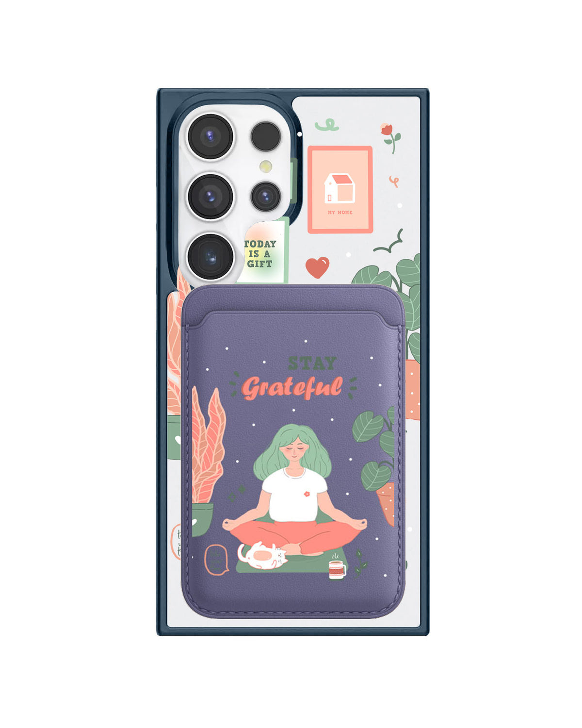 Android Magnetic Wallet Case - Grateful