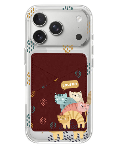 iPhone Phone Wallet Case - Rainbow Meow 2