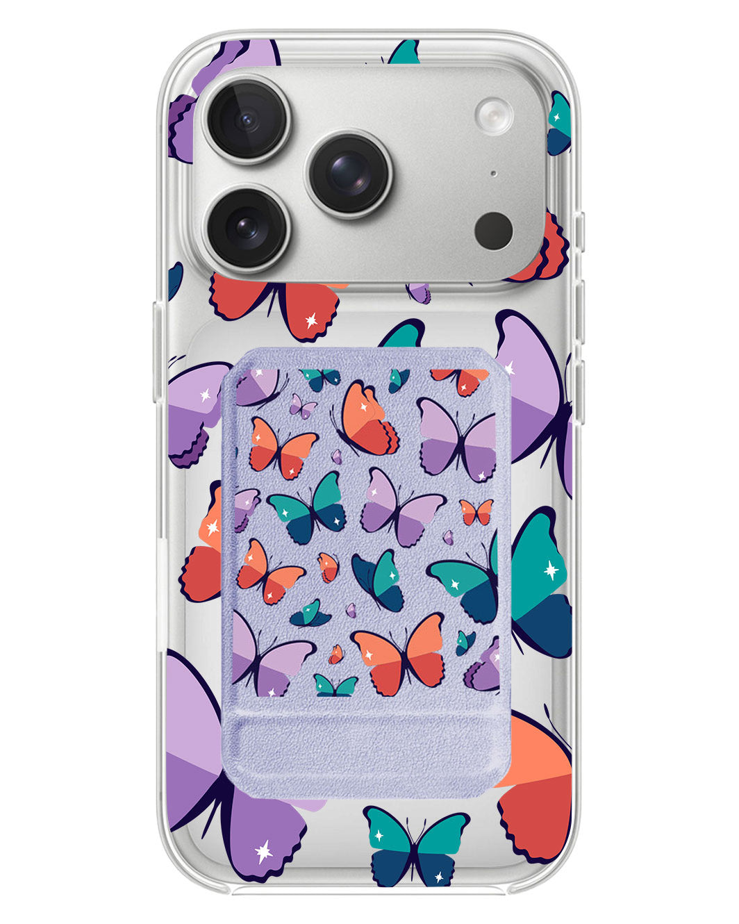 iPhone Magnetic Multifold Wallet - Butterfly