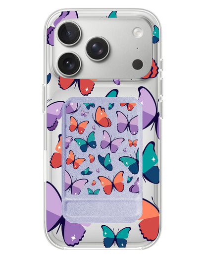 iPhone Magnetic Multifold Wallet - Butterfly