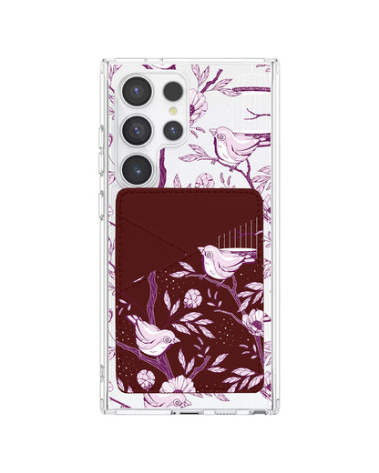 Android Phone Wallet Case - Lovebird Monochrome 5.0
