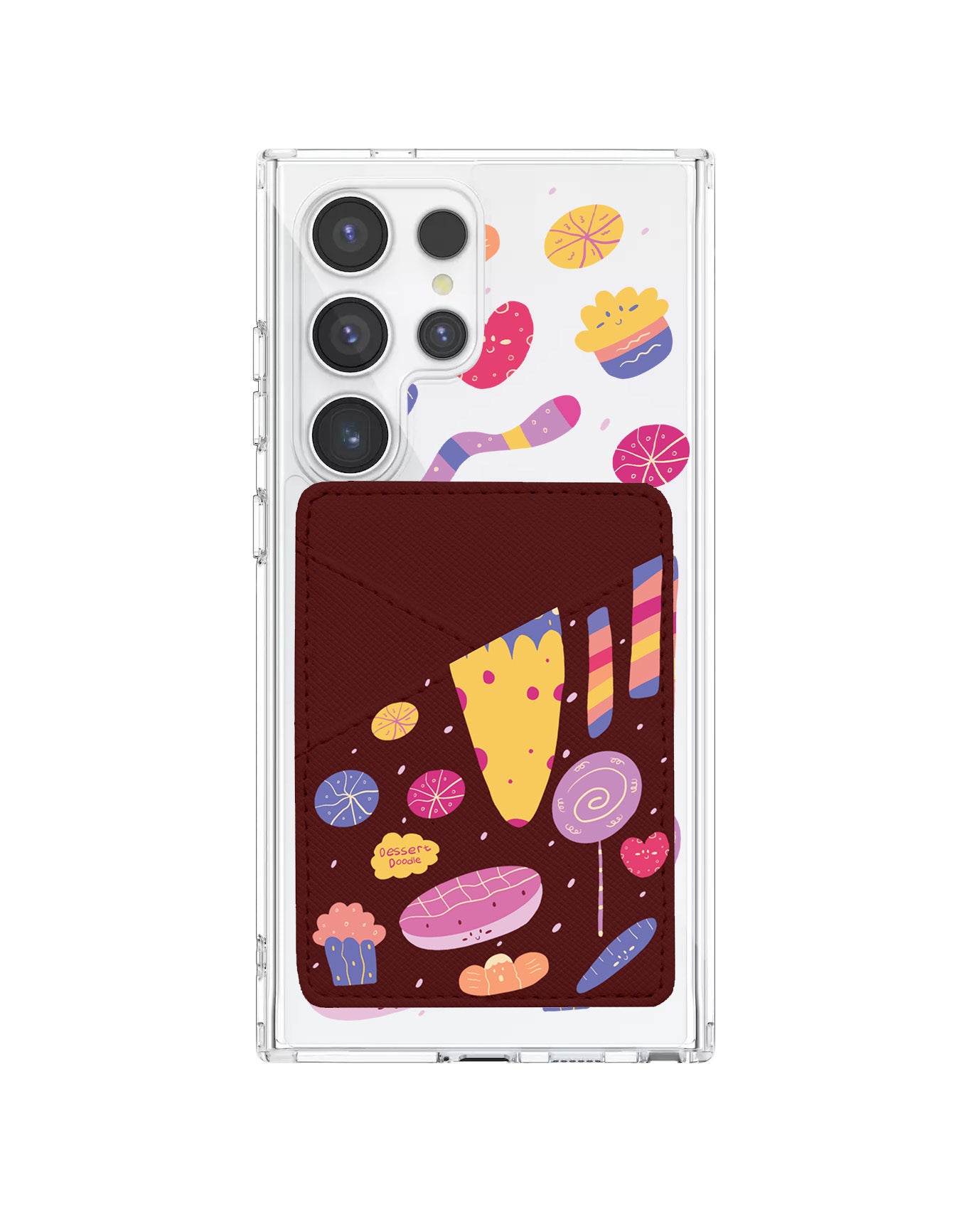 Android Phone Wallet Case - Dessert Doodle