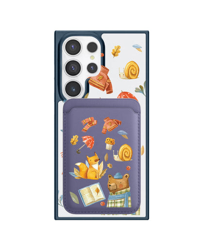 Android Magnetic Wallet Case - Bear & Fox