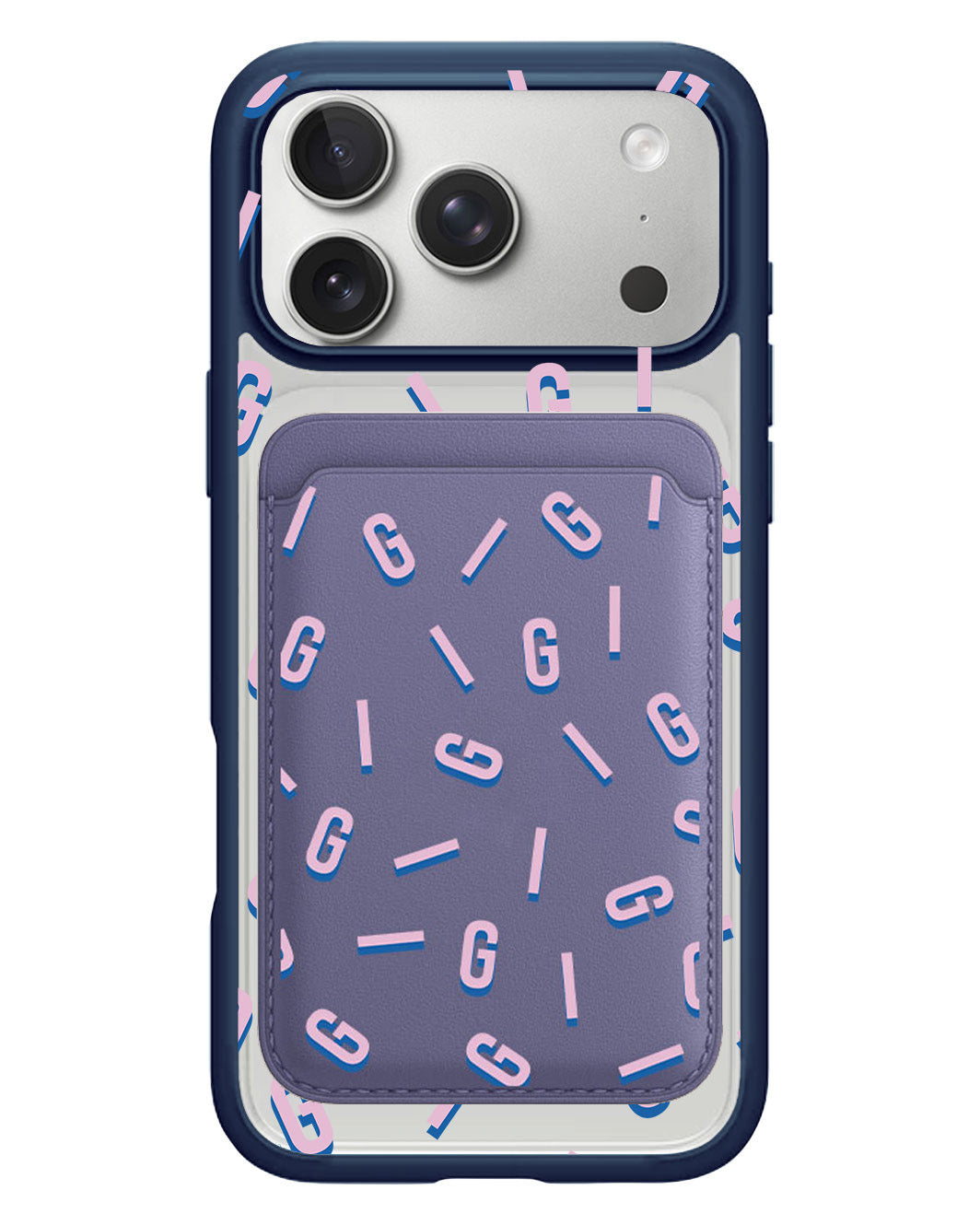 iPhone Magnetic Wallet Case - Monogram 1.0 Cotton Candy