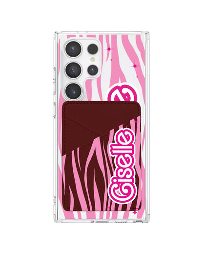 Android Phone Wallet Case - Barbie Zebra Pattern