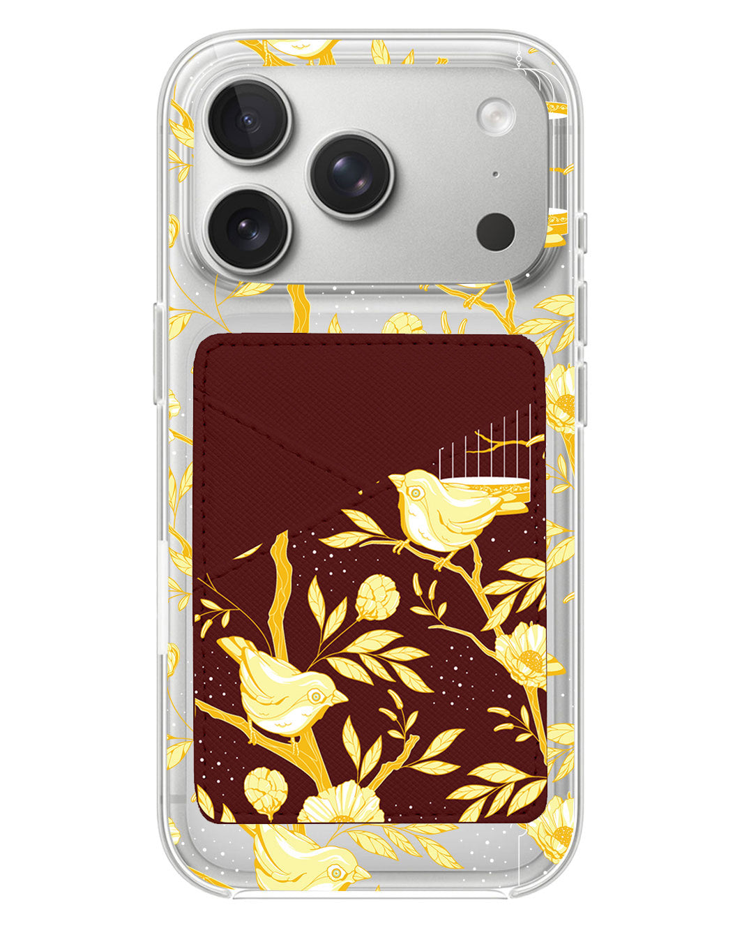 iPhone Phone Wallet Case - Lovebird Monochrome 2.0