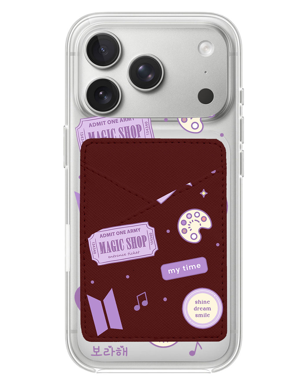 iPhone Phone Wallet Case - BTS Sticker Pack