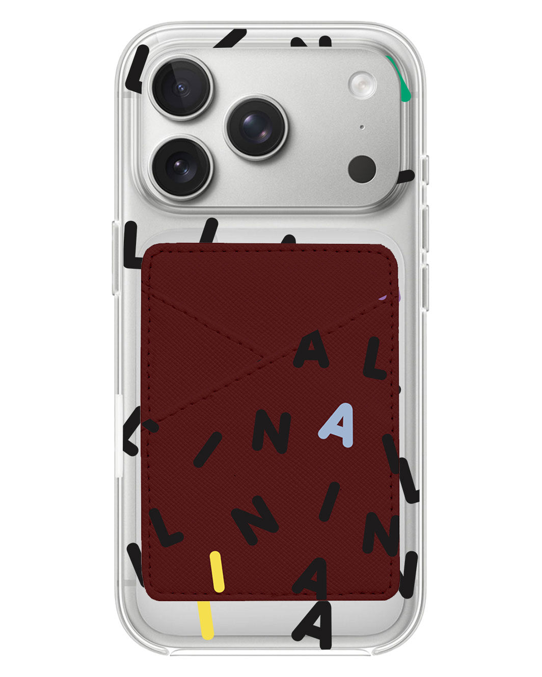 iPhone Phone Wallet Case - Monogram 2.0 Hitam