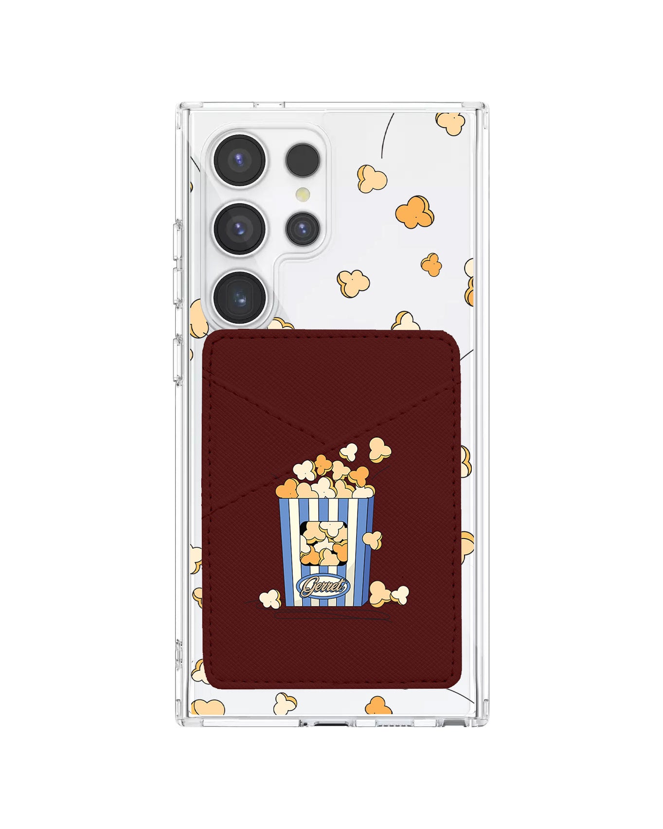 Android Phone Wallet Case - Popcorn