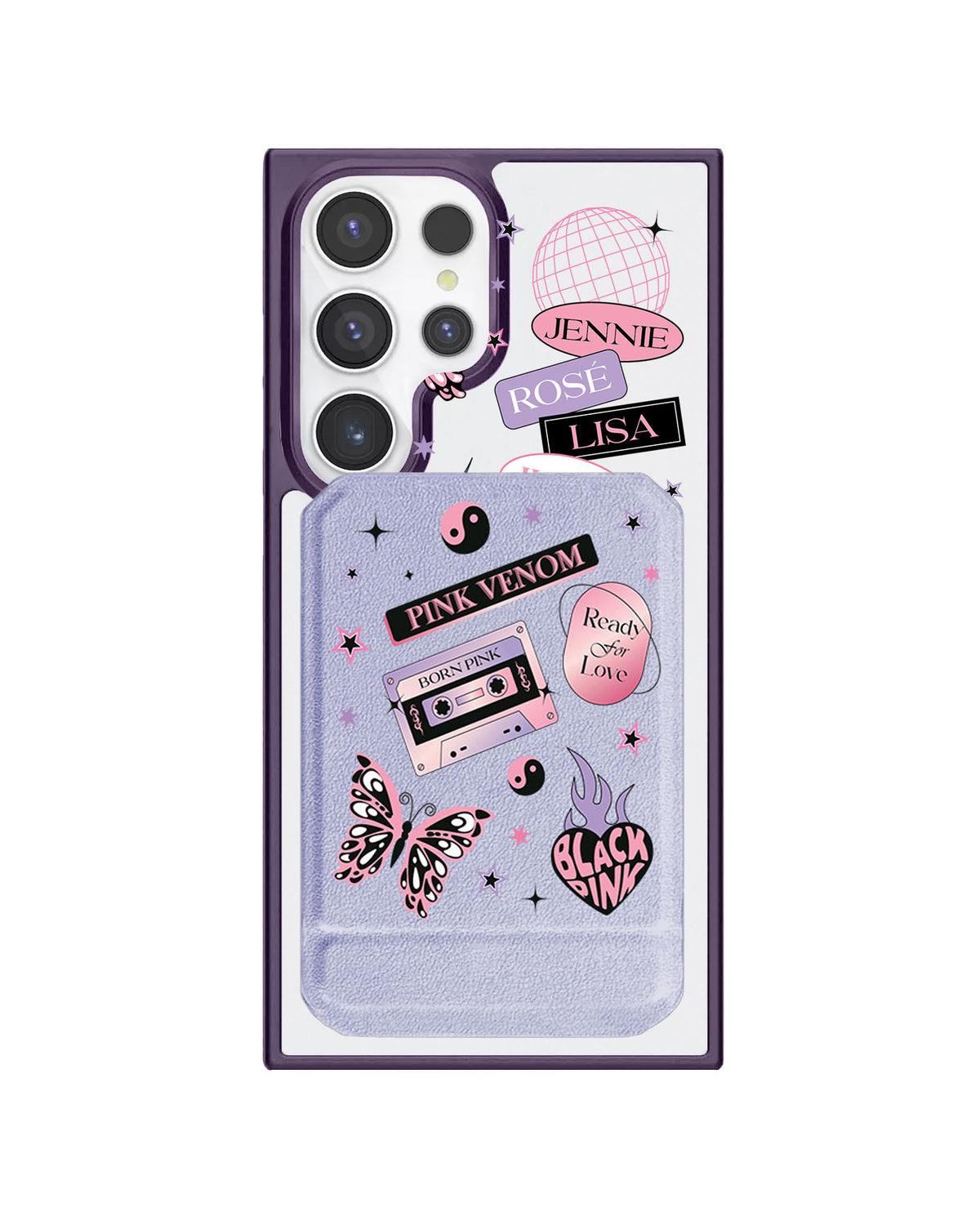 Android Magnetic Multifold Wallet - Blackpink Born Pink