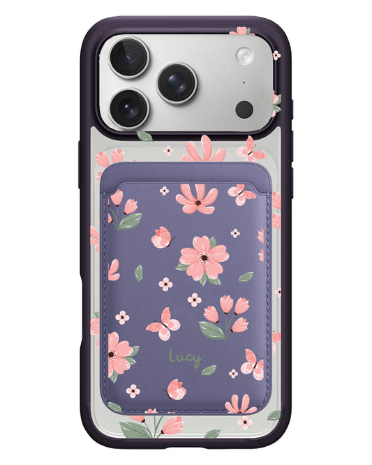 iPhone Magnetic Wallet Case - Pink Delight