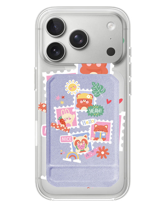 iPhone Magnetic Multifold Wallet - Animal Squad