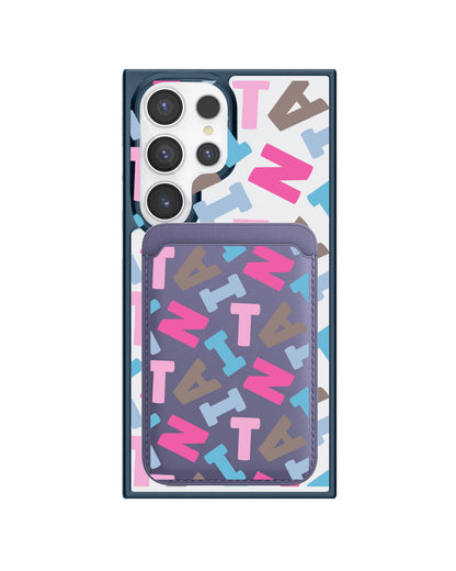 Android Magnetic Wallet Case - Scattered Monogram 2.0