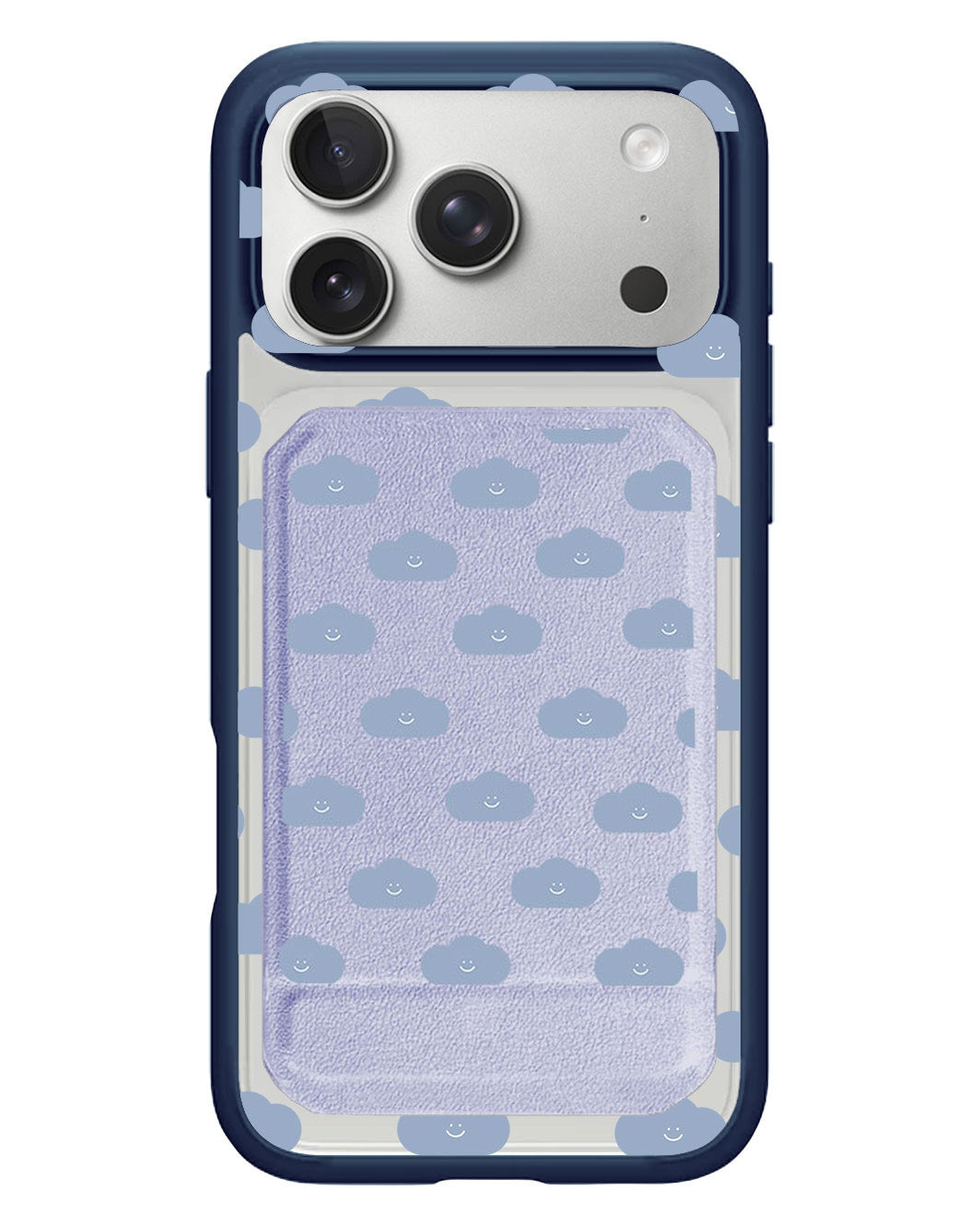 iPhone Magnetic Multifold Wallet - Dark Cloud