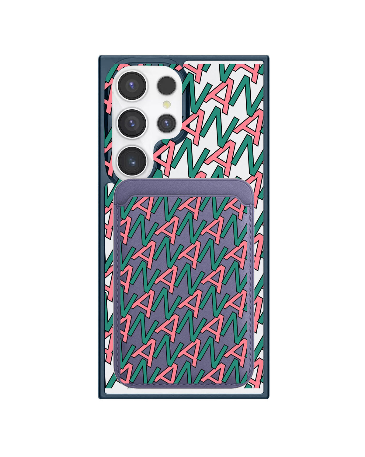 Android Magnetic Wallet Case - Initial Monogram 7.0