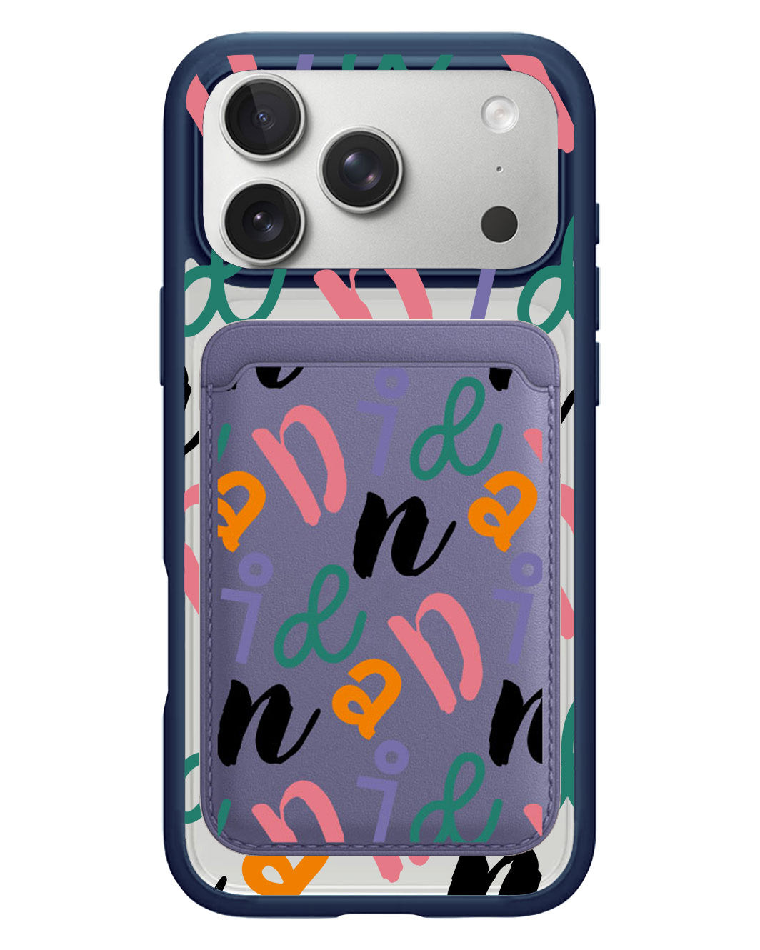 iPhone Magnetic Wallet Case - Playful Monogram 3.0